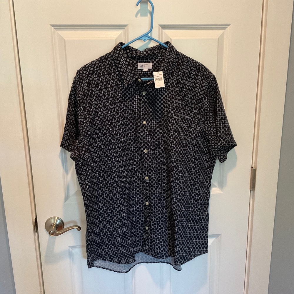 Gap short sleeve linen cotton shirt